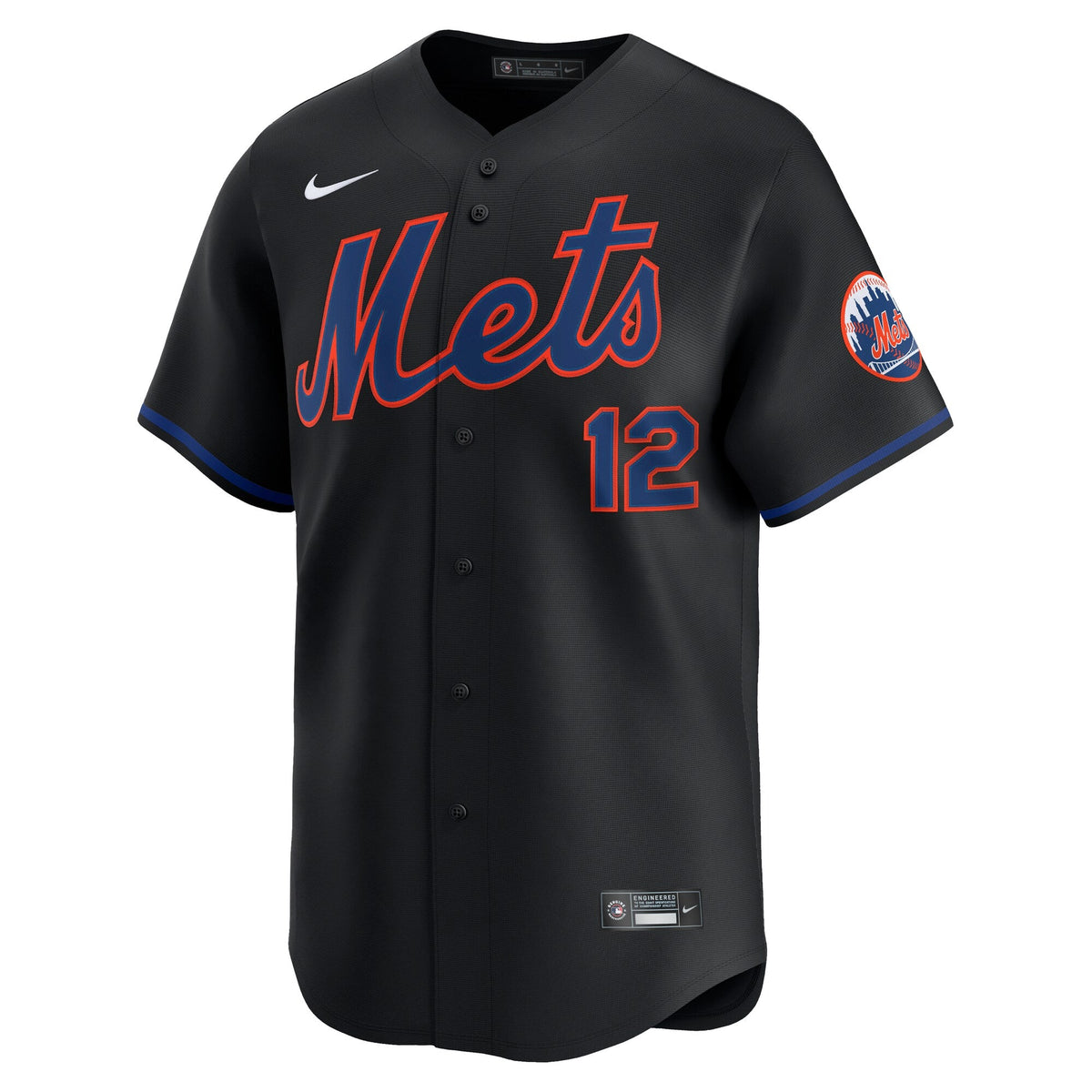 New York Mets Francisco Lindor Black Alternate Limited Baseball Jersey