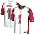 #1 Indiana Hoosiers College Football Playoff 2025 National Champions Commemorative Fashion Jersey - White