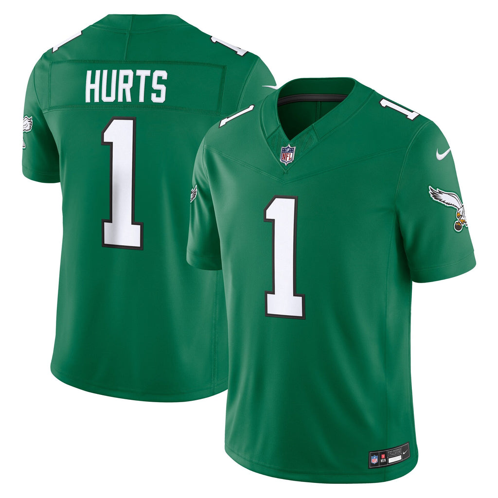 Philadelphia Eagles Jalen Hurts Kelly Green Alternate Vapor F.U.S.E. Stitched Limited Football Jersey