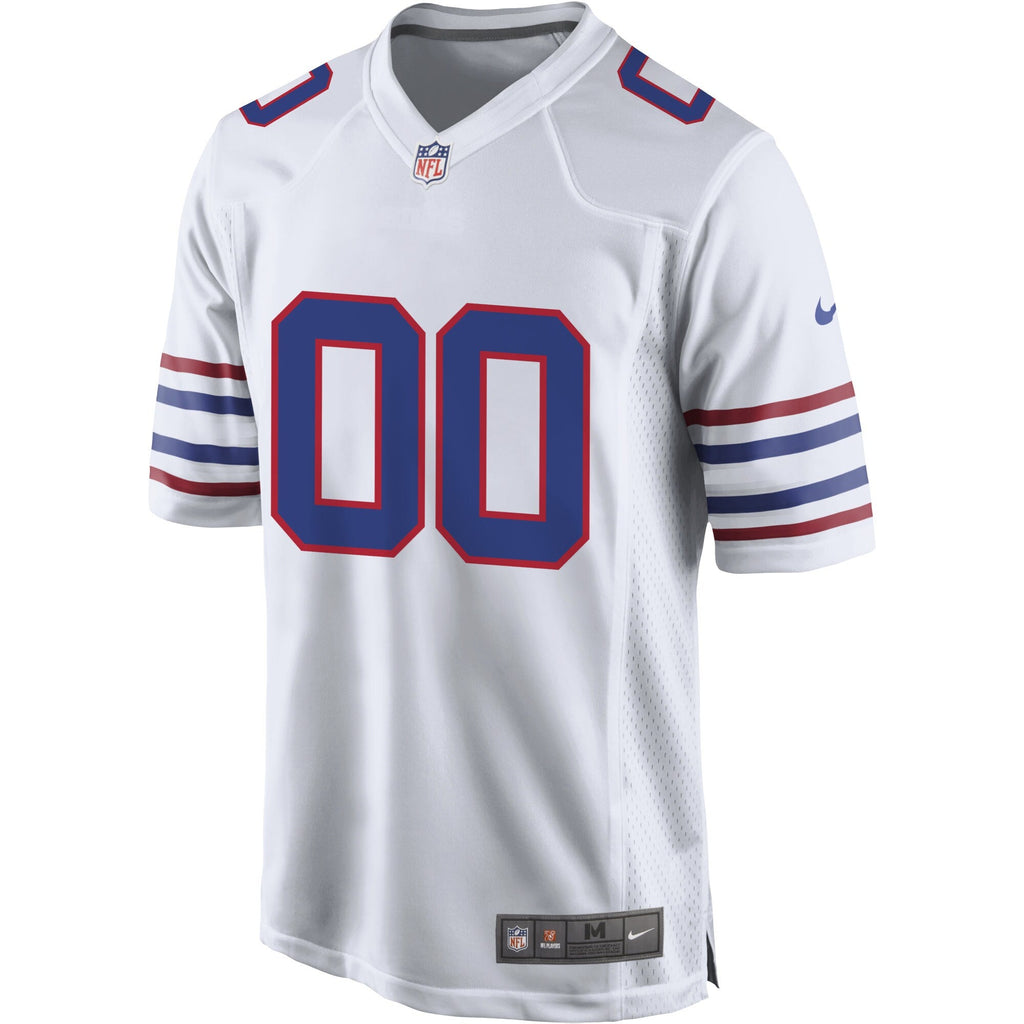 Buffalo Bills White Alternate Custom Game Football Jersey