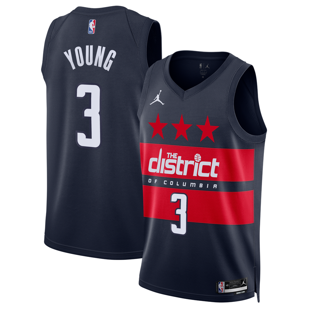 Washington Wizards Statement Edition Swingman Jersey - Navy - Trae Young