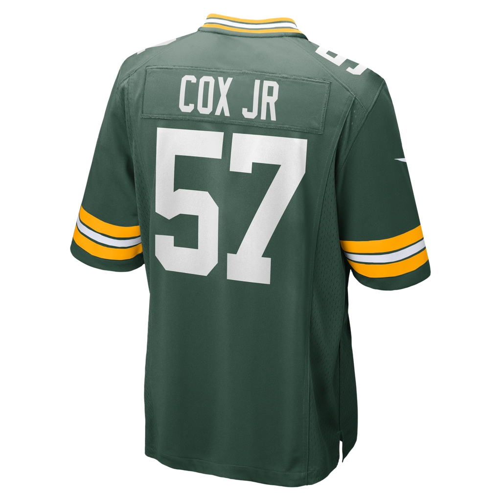 Green Bay Packers Brenton Cox Jr. Green Game Football Jersey