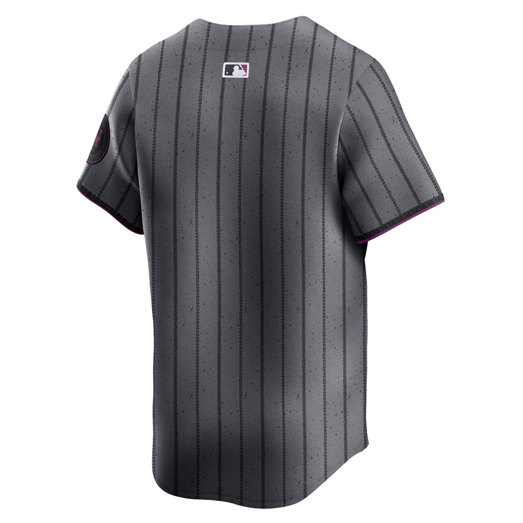 New York Mets Graphite 2024 City Connect Limited Baseball Jersey