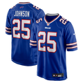 Buffalo Bills Ty Johnson Royal Team Game Football Jersey