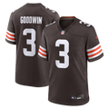 Cleveland Browns Marquise Goodwin Brown Team Game Football Jersey