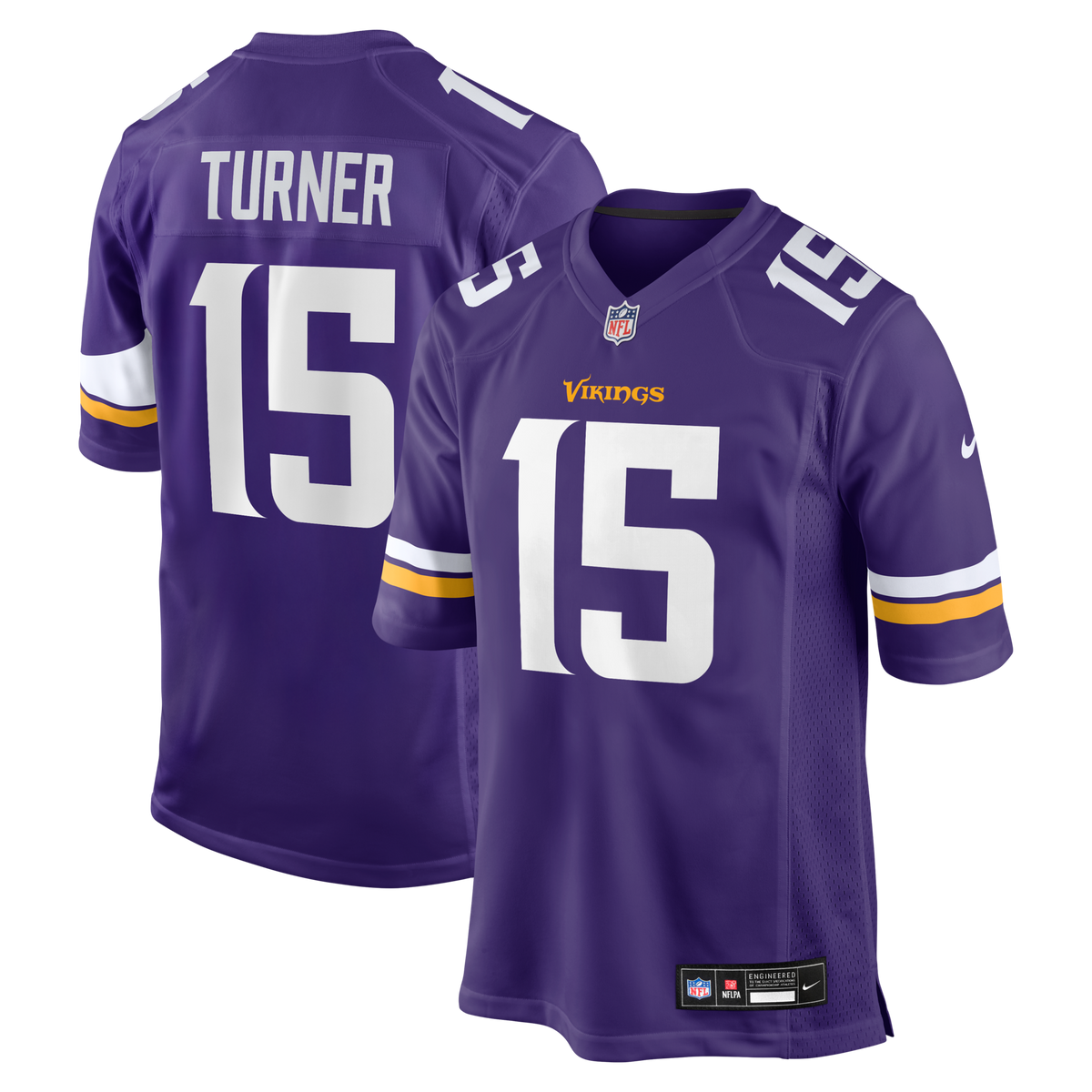 Minnesota Vikings Dallas Turner Purple Player Game Football Jersey