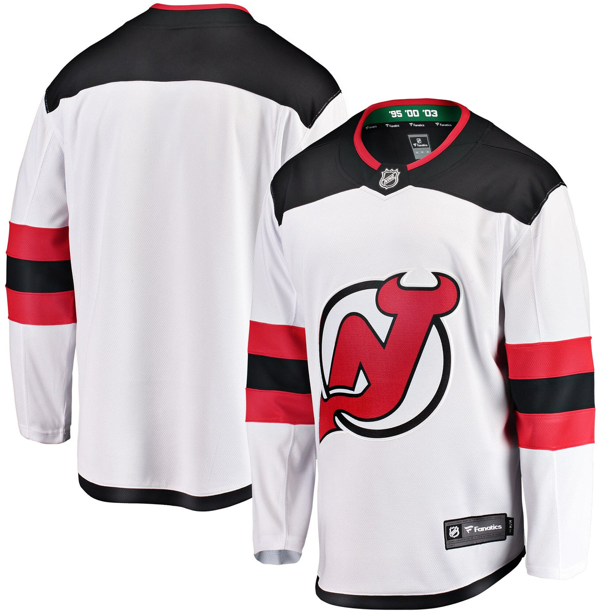 New Hockey Jersey Devils White Breakaway Away Jersey