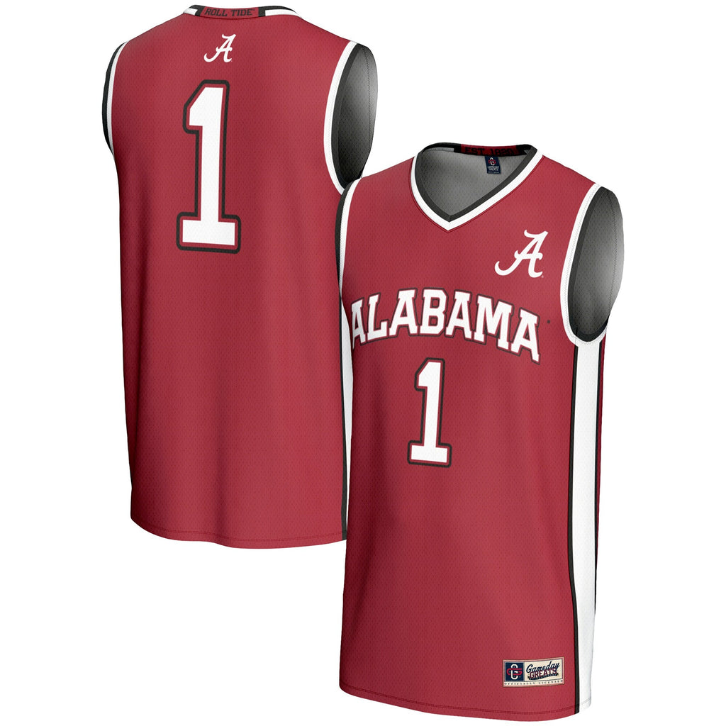 #1 Crimson Alabama Crimson Tide Lightweight Basketball Jersey