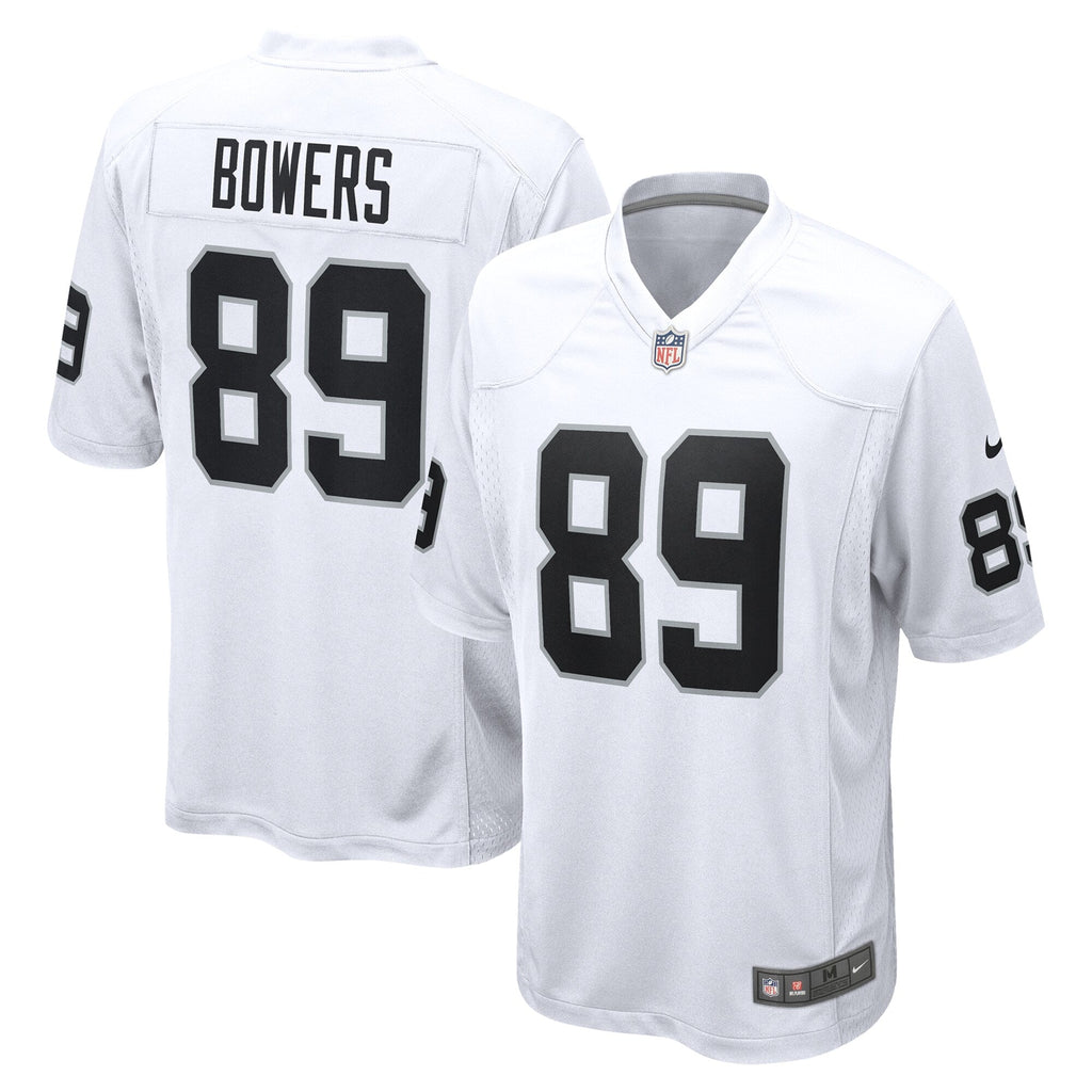 Las Vegas Raiders Brock Bowers White Game Football Jersey