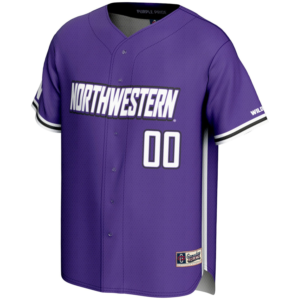 Northwestern Wildcats NIL Pick-A-Player Lightweight Baseball Jersey - Purple