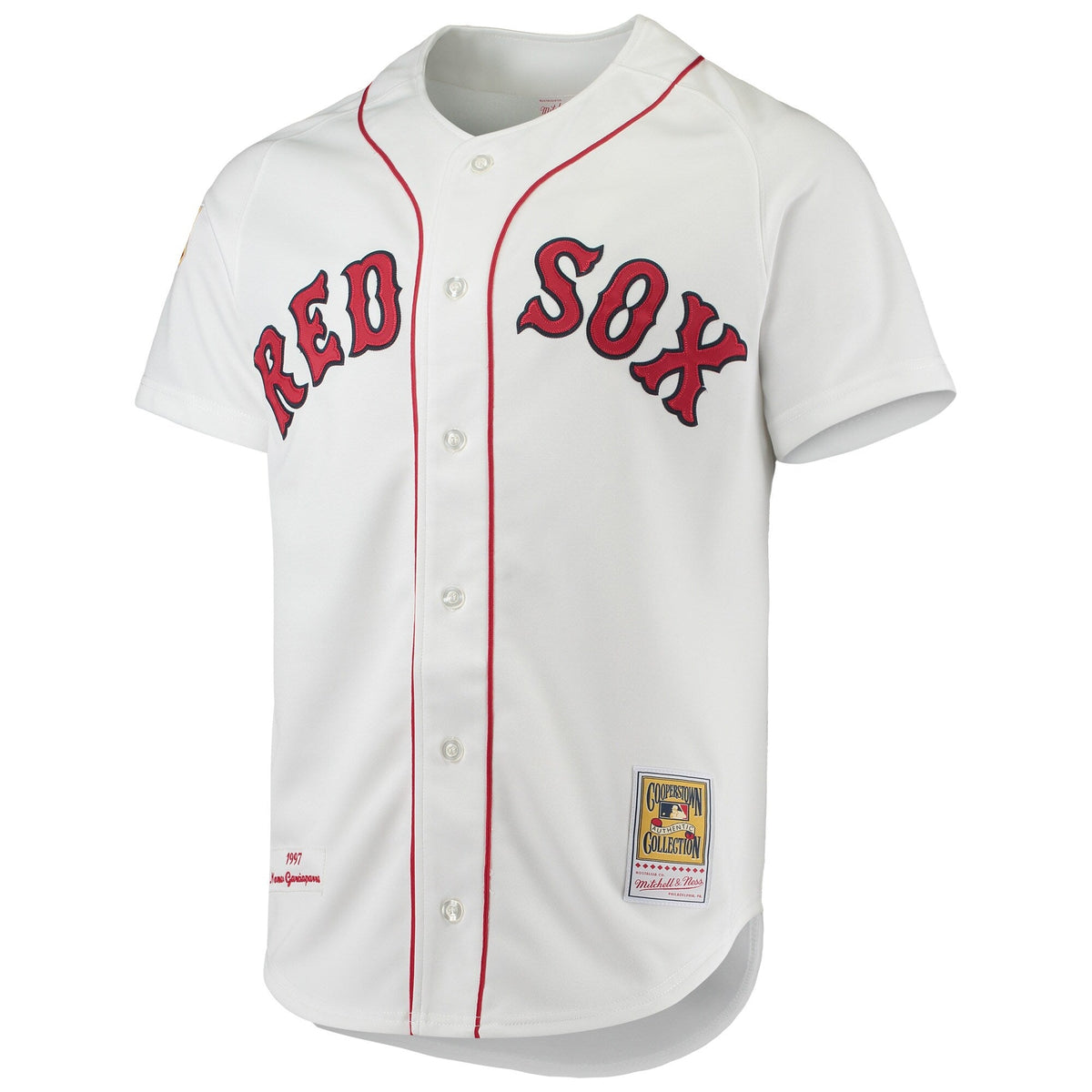 Boston Red Sox Nomar Garciaparra White 1997 Cooperstown Collection Baseball Jersey