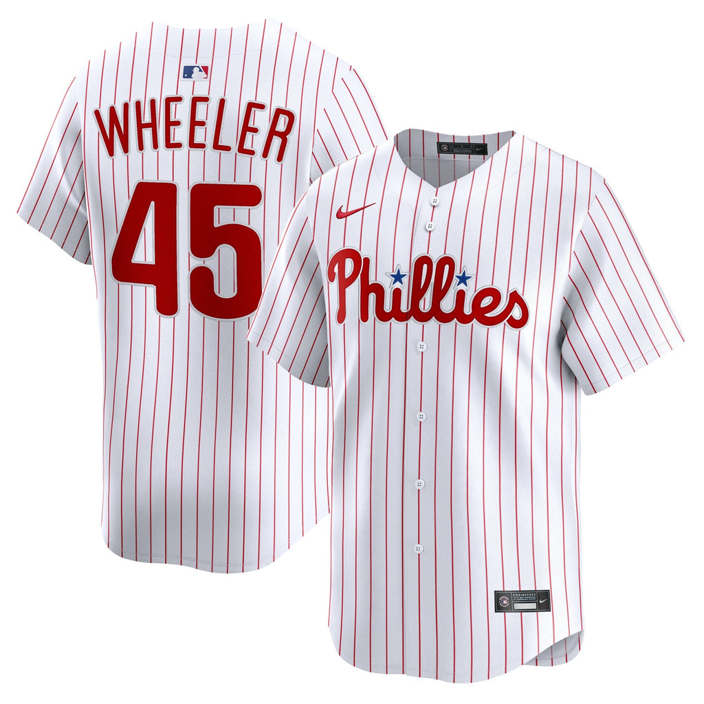 Philadelphia Phillies Zack Wheeler White Home Limited Player Baseball Jersey