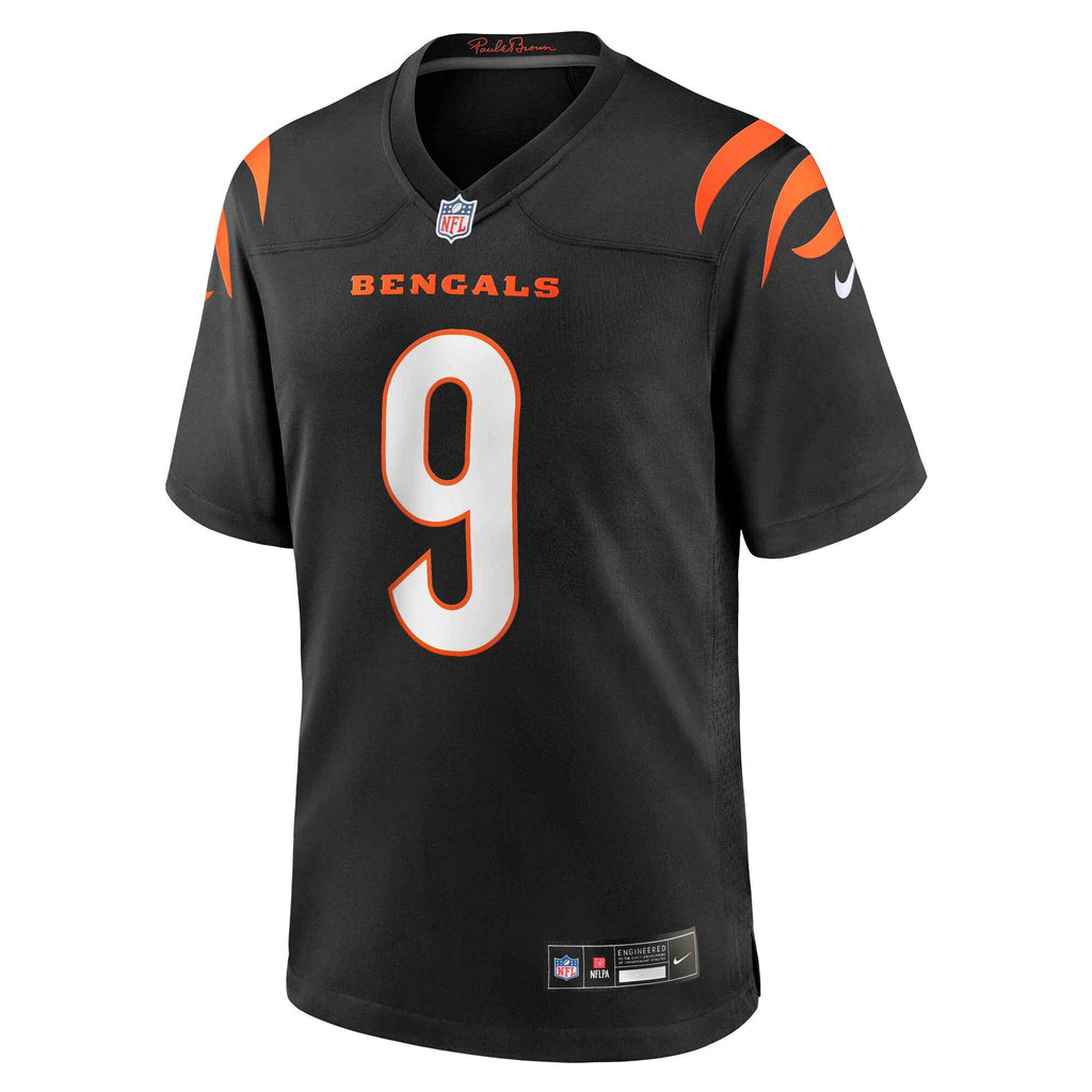 Cincinnati Bengals Joe Burrow Black Player Game Football Jersey