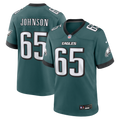 Philadelphia Eagles Lane Johnson Midnight Green Team Game Football Jersey