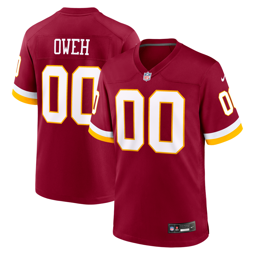 Washington Commanders Odafe Oweh Burgundy Game Football Jersey