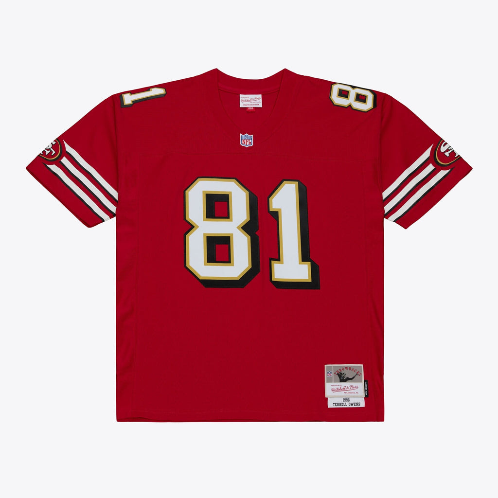 San Francisco 49ers Terrell Owens Red 1996 Legacy Replica Player Football Jersey