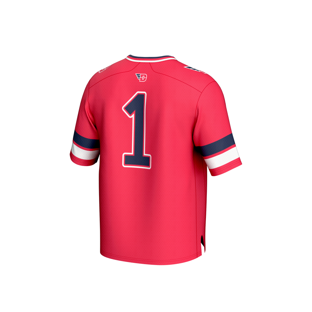 #1 Dayton Flyers Lightweight Collegiate Football Fashion Jersey - Red