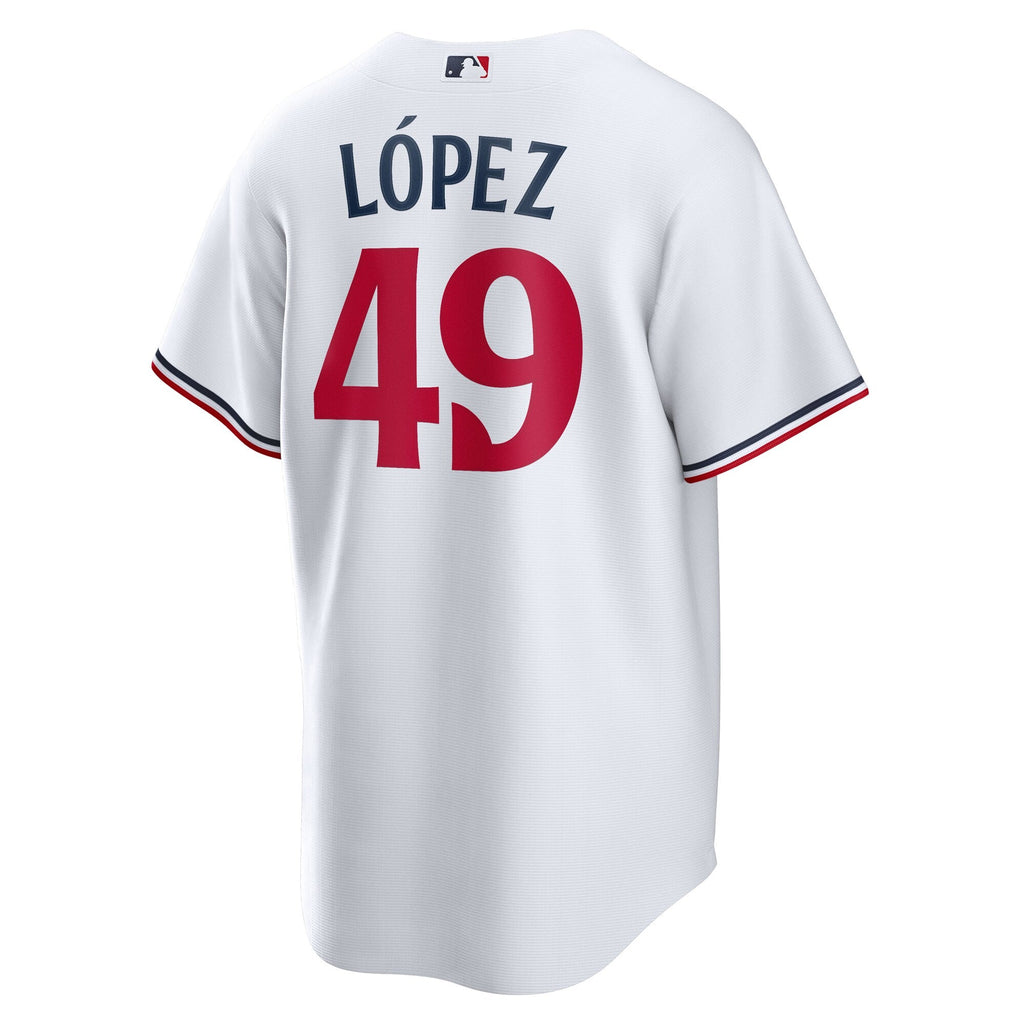 Minnesota Twins Pablo López White Home Replica Player Baseball Jersey