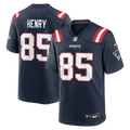 New England Patriots Hunter Henry Navy Team Game Football Jersey