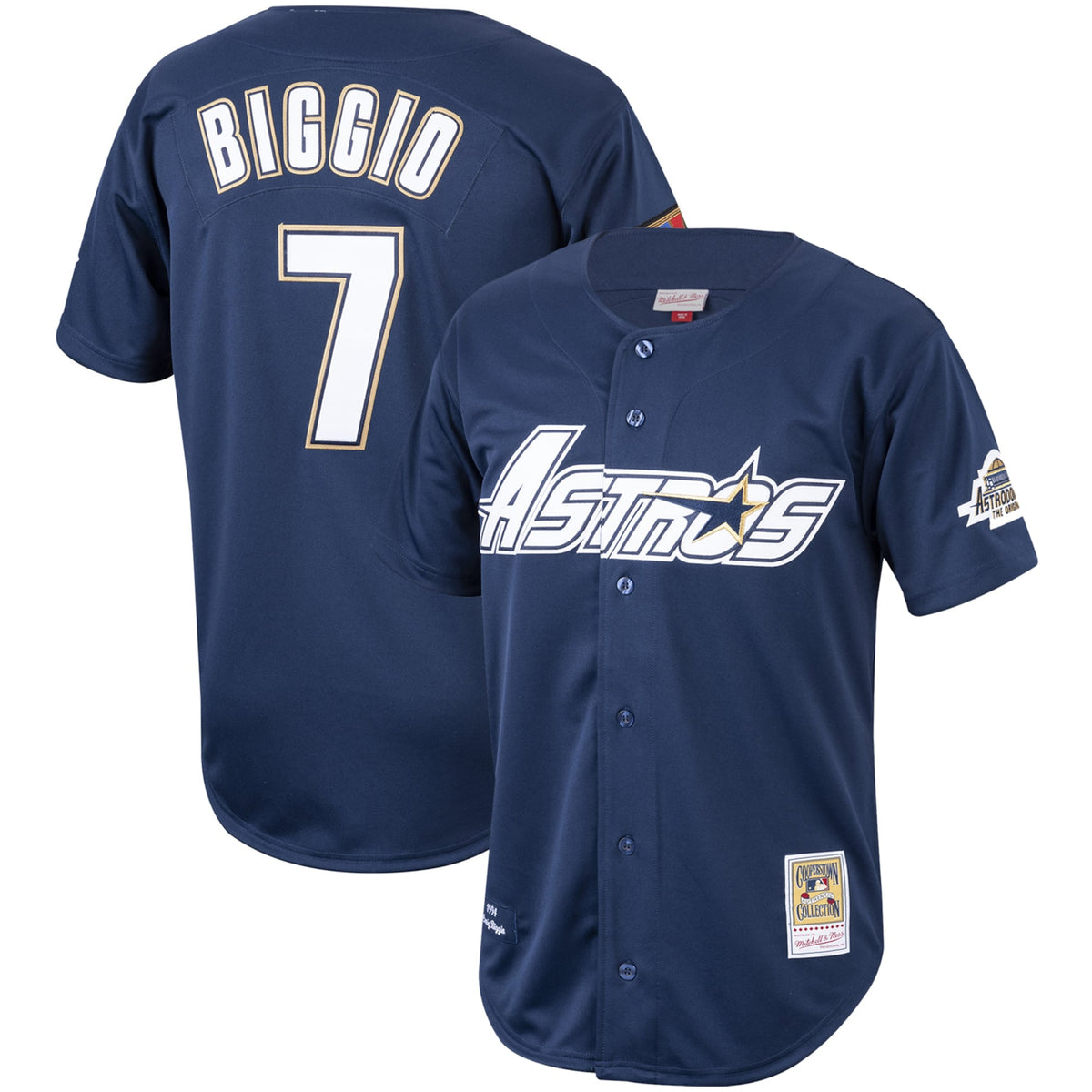 Houston Astros Craig Biggio Navy Cooperstown Collection 1994 Baseball Jersey