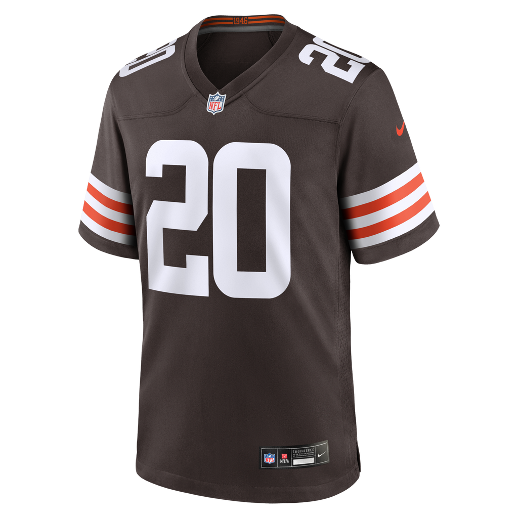 Cleveland Browns Greg Newsome II Brown Game Football Jersey