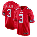 Buffalo Bills Damar Hamlin Red Alternate Game Football Jersey