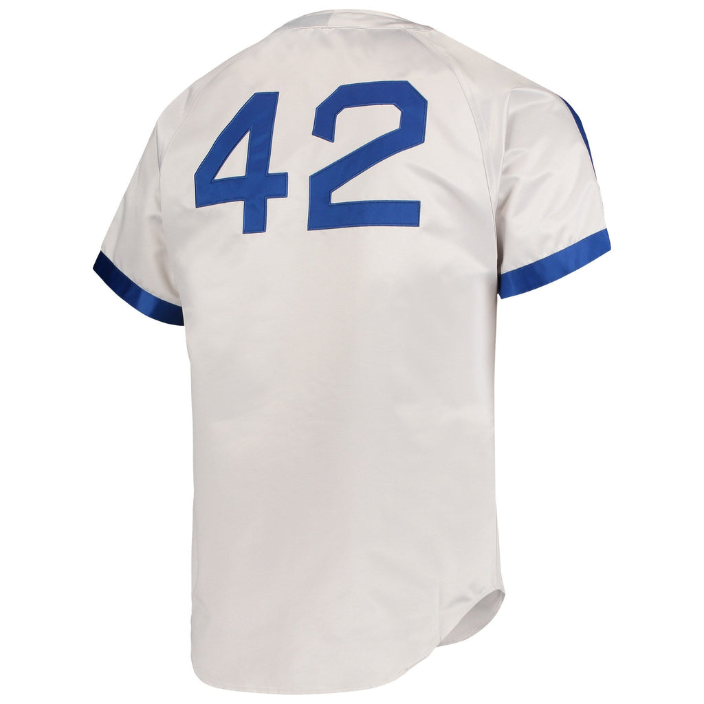 Brooklyn Dodgers Jackie Robinson Gray Cooperstown Collection Baseball Jersey