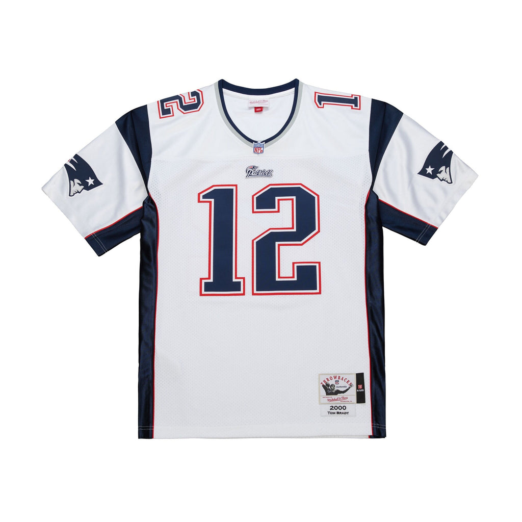 New England Patriots Tom Brady White 2000 Football Jersey