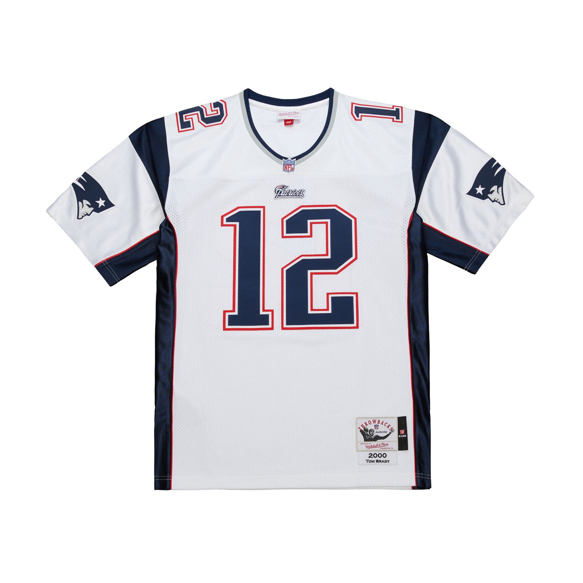 New England Patriots Tom Brady White 2000 Football Jersey