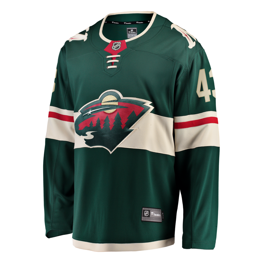 Minnesota Wild Quinn Hughes Green Home Breakaway Hockey Jersey