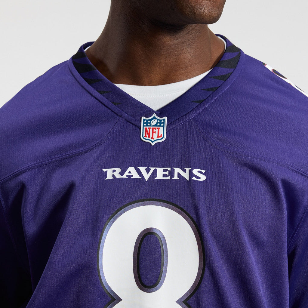 Baltimore Ravens Lamar Jackson Purple Team Game Football Jersey