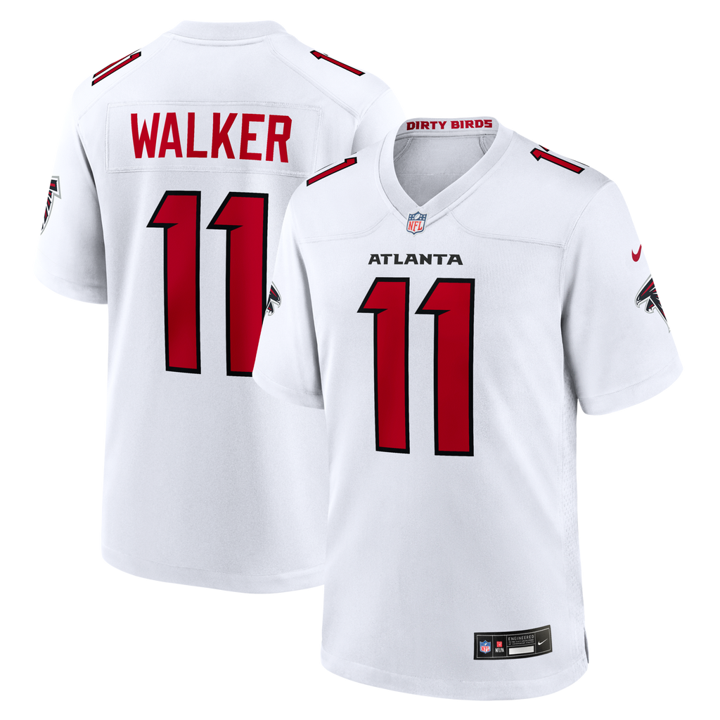 Atlanta Falcons Jalon Walker White Game Football Jersey