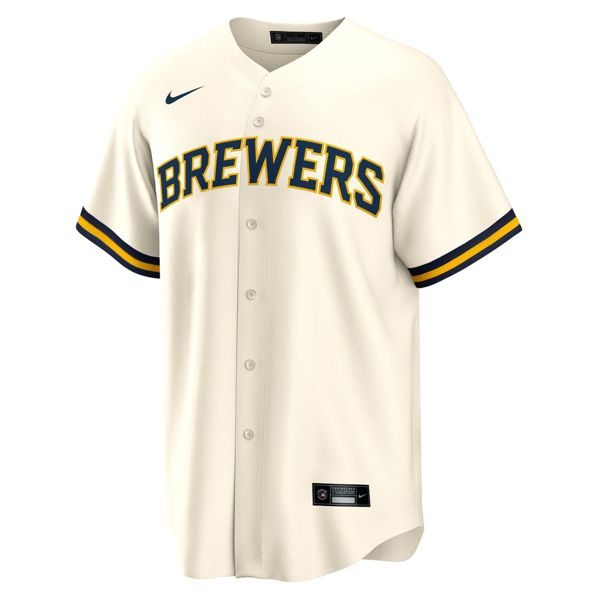 Milwaukee Brewers Christian Yelich Cream Home Replica Player Baseball Jersey