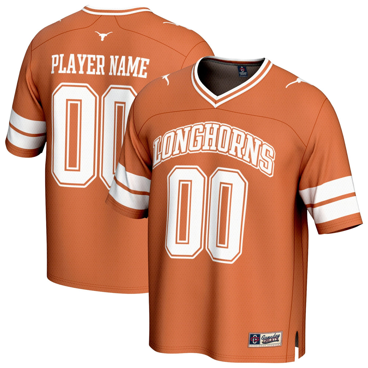 Texas Longhorns NIL Pick-A-Player Football Fashion Jersey - Texas Orange