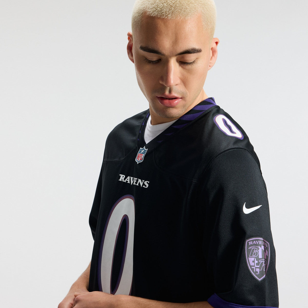 Baltimore Ravens Roquan Smith Black Alternate Game Football Jersey