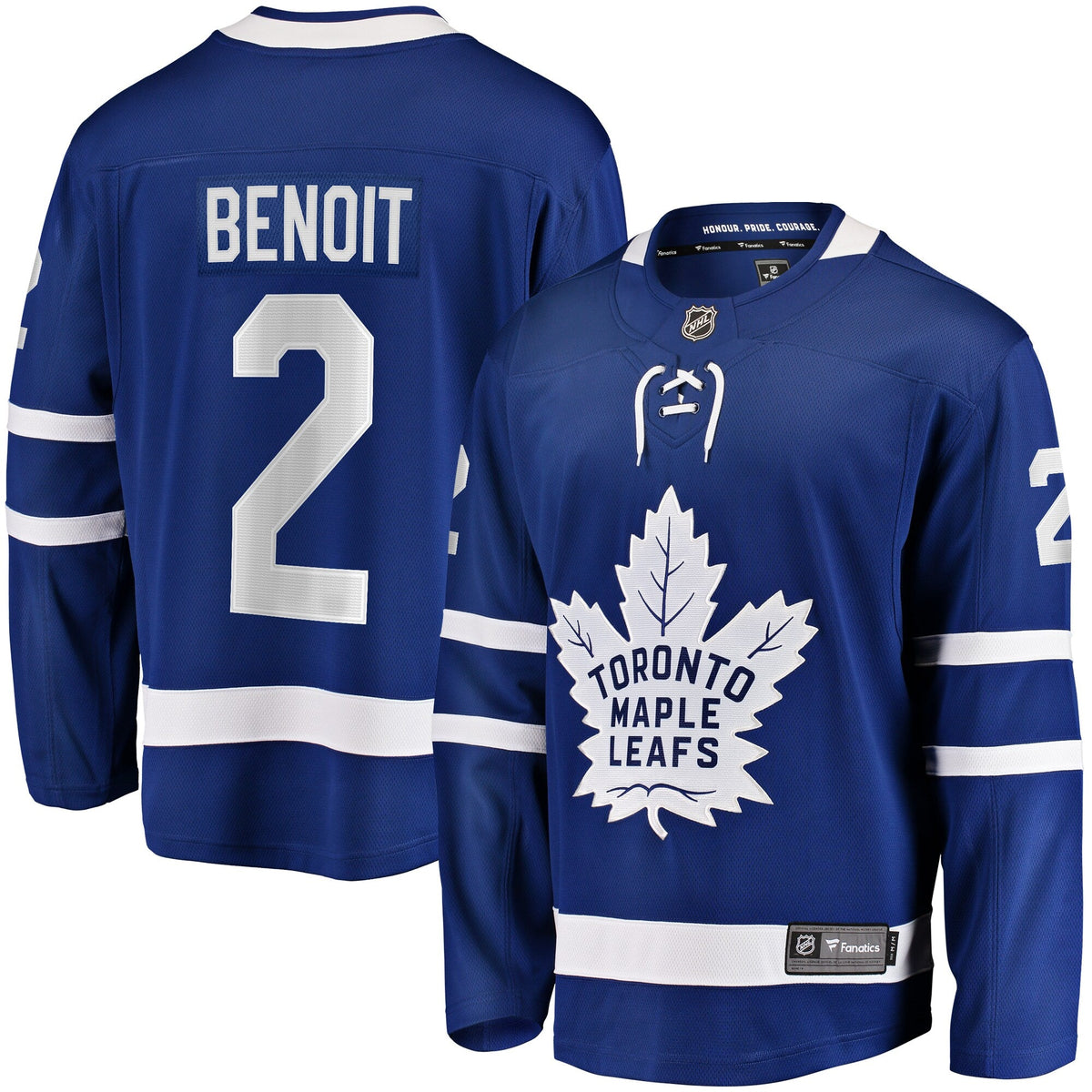 Toronto Maple Leafs Simon Benoit Blue Home Premier Breakaway Player Hockey Jersey