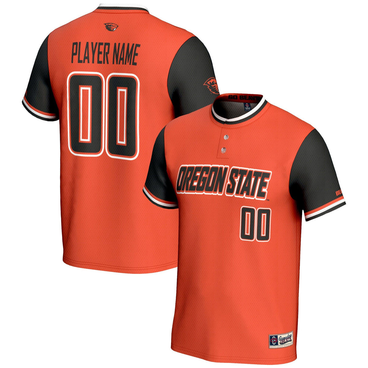 Oregon State Beavers NIL Pick-A-Player Lightweight Softball Jersey - Orange