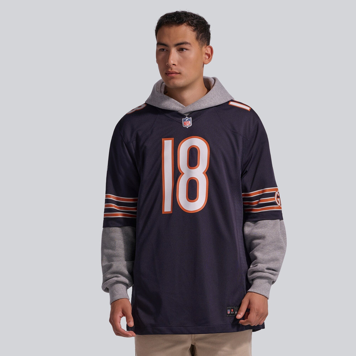 Chicago Bears Caleb Williams Navy Player Game Football Jersey
