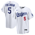 Los Angeles Dodgers Freddie Freeman White Home Stadium Baseball Jersey