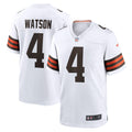 Cleveland Browns Deshaun Watson White Game Football Jersey