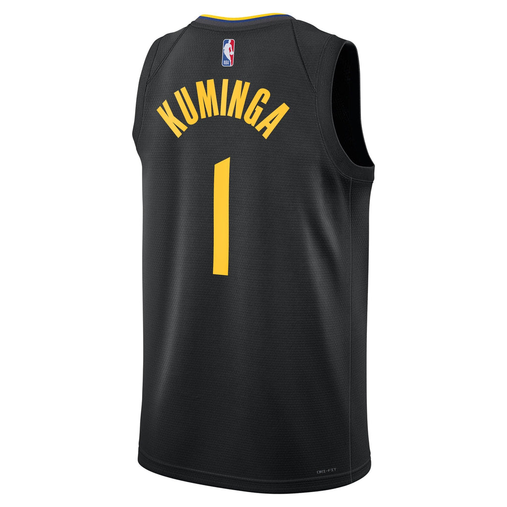 Golden State Warriors 2024/25 Statement Edition Swingman Jersey - Black - Jonathan Kuminga