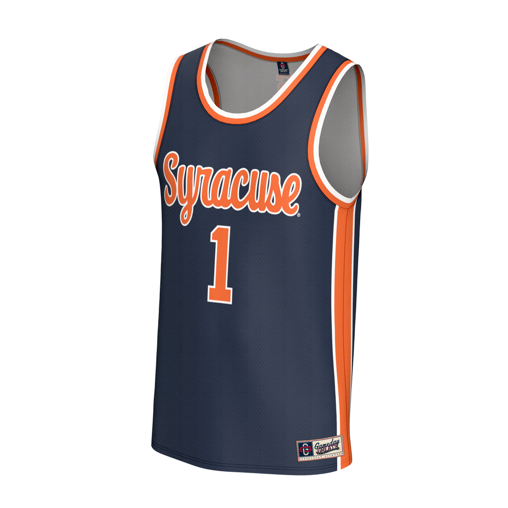 Navy Syracuse Orange Lightweight Collegiate Basketball Fashion Jersey