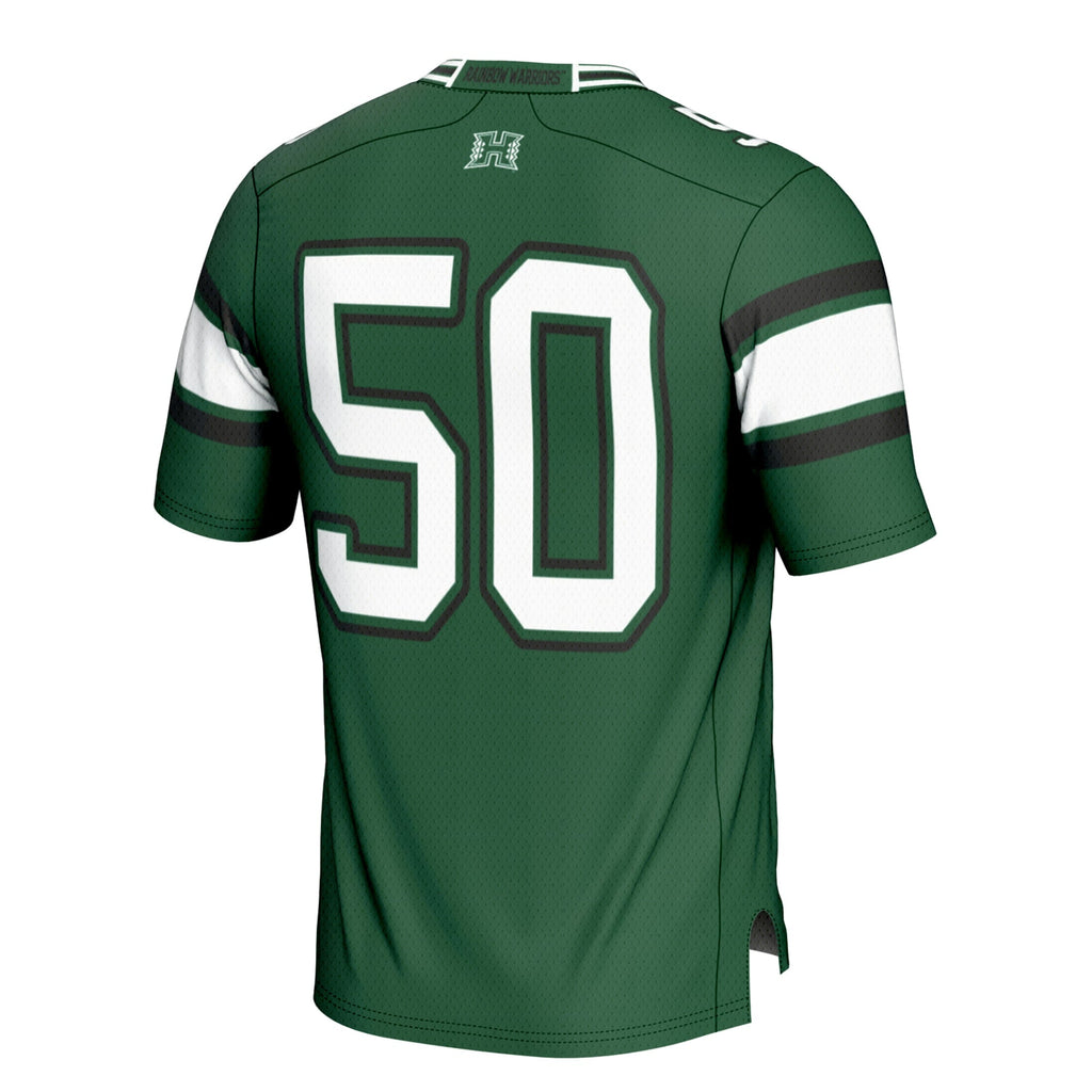 #1 Hawaii Rainbow Warriors Football Jersey - Green
