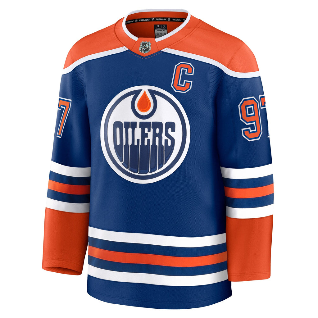 Edmonton Oilers Connor McDavid Royal Home Premium Jersey