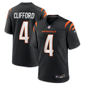 Cincinnati Bengals Sean Clifford Black Team Game Football Jersey
