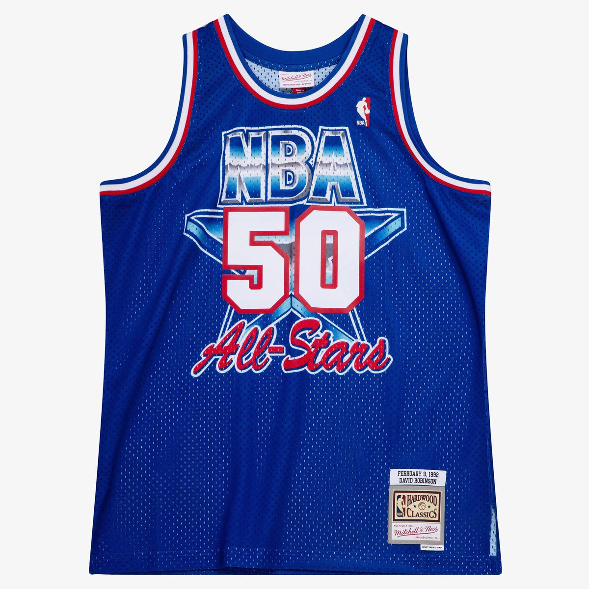 NBA David Robinson 1992 All-Star West Jersey All-Star - Royal Blue