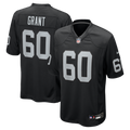 Las Vegas Raiders Charles Grant Black Team Game Football Jersey
