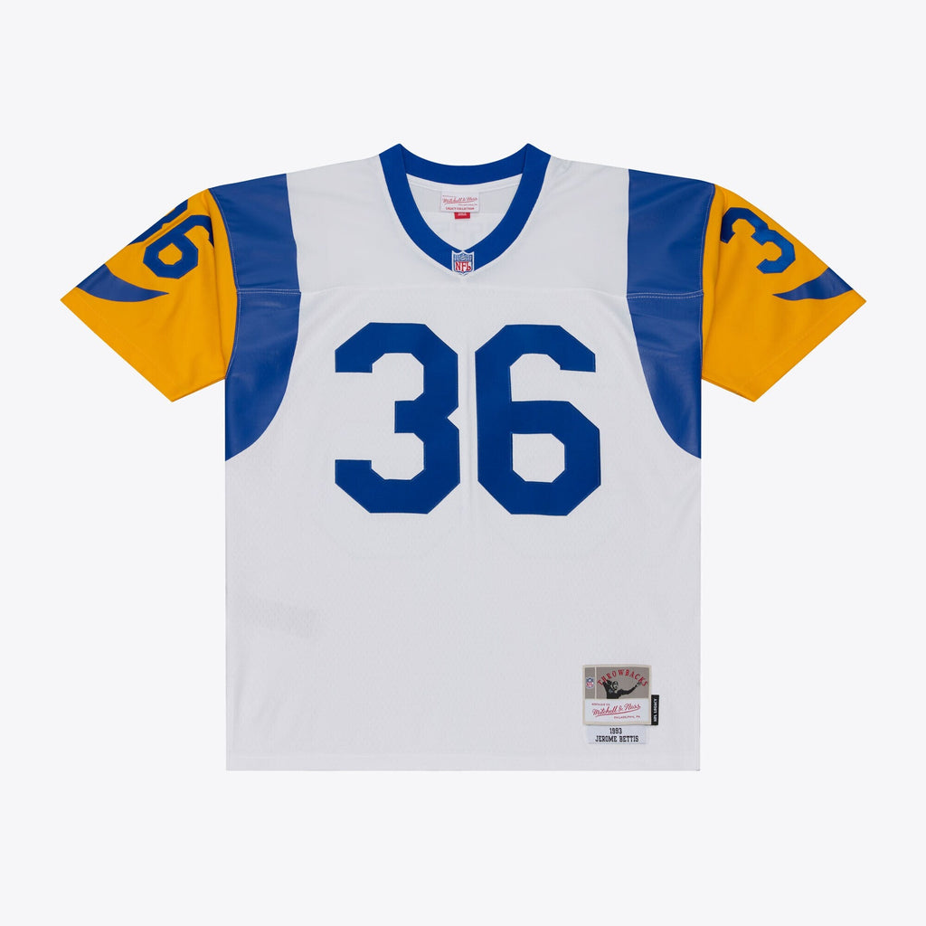 Los Angeles Rams Jerome Bettis White Retired Legacy Replica Player Football Jersey
