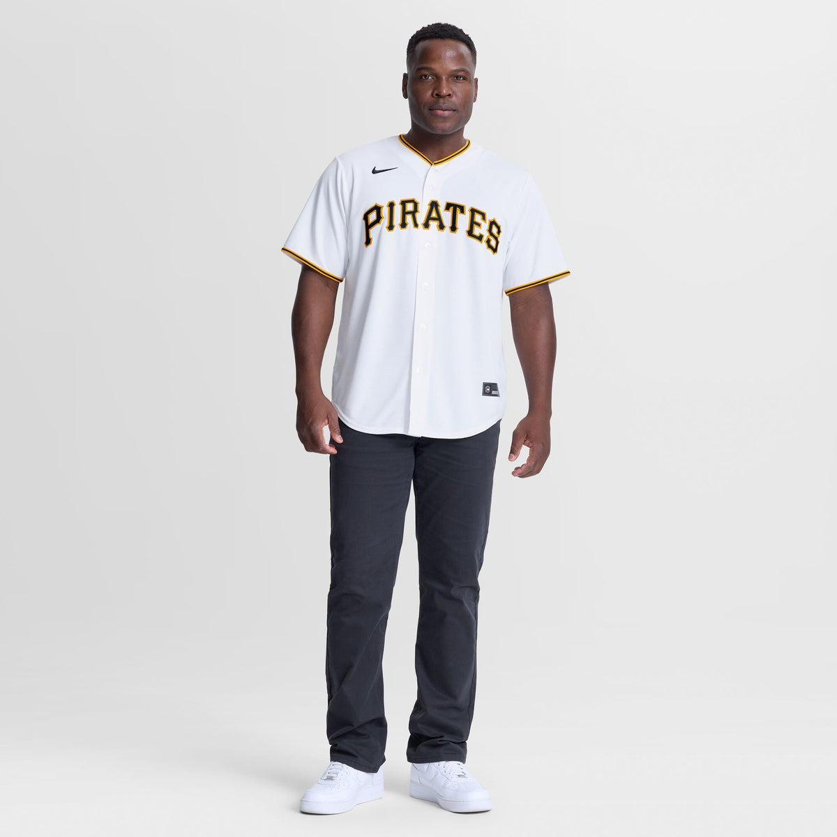 Pittsburgh Pirates Lake Bachar White Home Replica Baseball Jersey