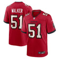 Tampa Bay Buccaneers David Walker Red Team Game Football Jersey